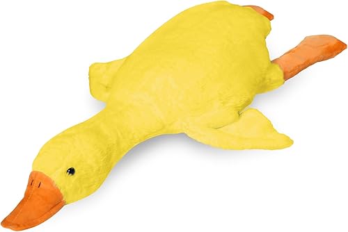 Miniatura 10 de Lenwen Peluche gigante de ganso blanco, grande, de pato de peluche, animales de peluche grandes y suaves, linda almohada de ganso, regalos para