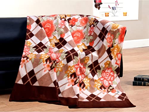 Image of BSB HOME Printed Polar Fleece Single Bed All Season Blanket /Comforter /Dohar 250TC - Pack of 5 (58x88 Inch, Pink, Green, Rust and Red)