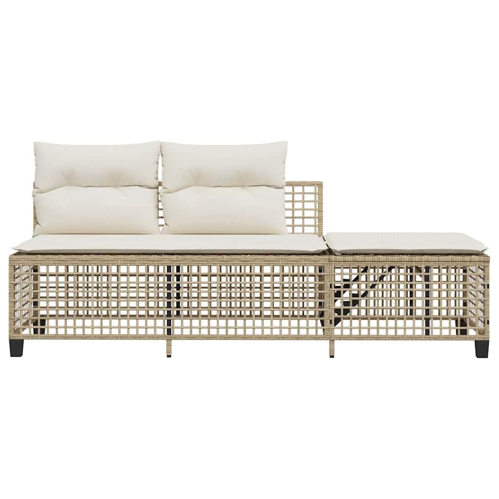 vidaXL Set Divano ad Angolo 3 pz con Cuscini Beige in Polyrattan, Set Divano da Patio, Set Divano in Rattan PE, Set arredo da Giardino