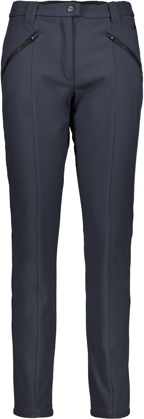 CMP Damen Woman Long Pant Softshell Lange Hose, Grau (Anthracite), XS EU