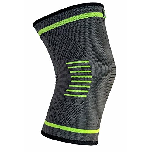 NatraCure Knee Compression Sleeve, Single Wrap – (Size: Medium) – Knee Braces and Knee Brace for Meniscus Tear, Arthritis, Injury, Running, and Joint Pain – Best Knee Brace, Knee Support For Men