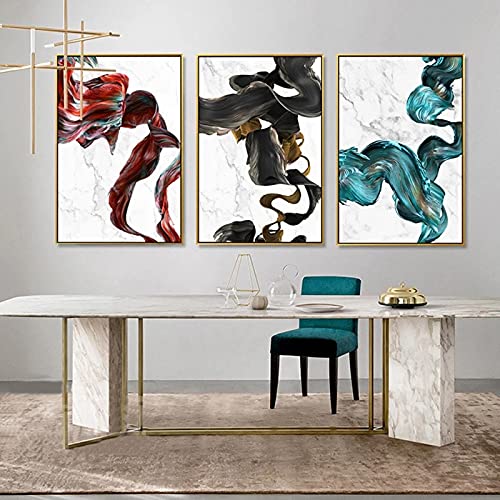 Tirages d'art moderne maison et hôtel décor de chambre élégant triptyque 50x70cm