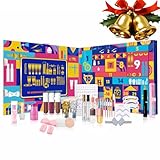 Calendario de Adviento 2025 para mujer, 24 unidades, caja de maquillaje navideña, calendario de Adviento 2025 Beauty