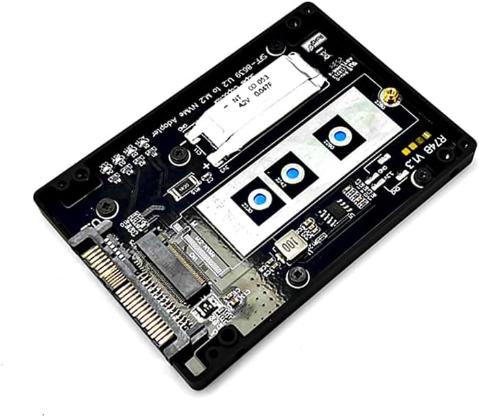 JMT ADT-R74 M.2 MKey NVMe to U.2/U.3 SSD Adapter Enclosure Support M2 2230/2242/2260/2280 SSD DDR4 (R74B-02F)
