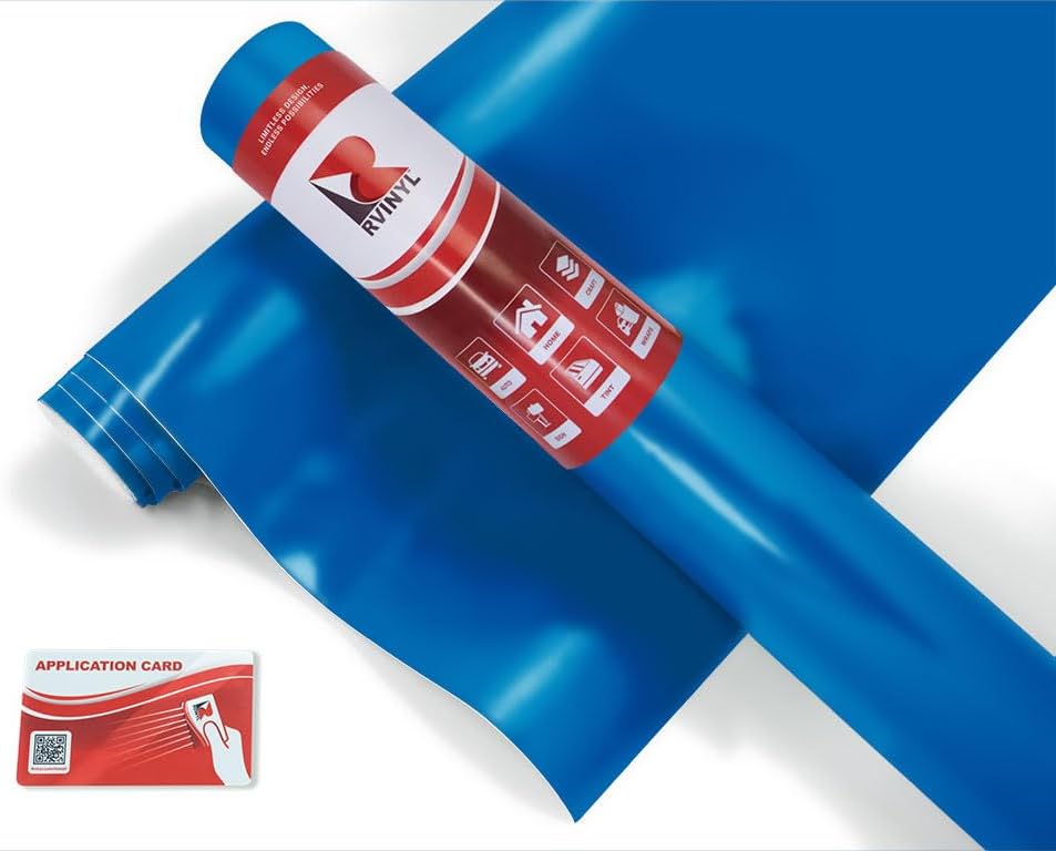 ORACAL 8500 Middle Blue 005 Translucent Calendered Film 2ft x 5ft Vinyl Film Sheet Roll - for Cricut, Silhouette Cameo, Craft and Sign Cutters