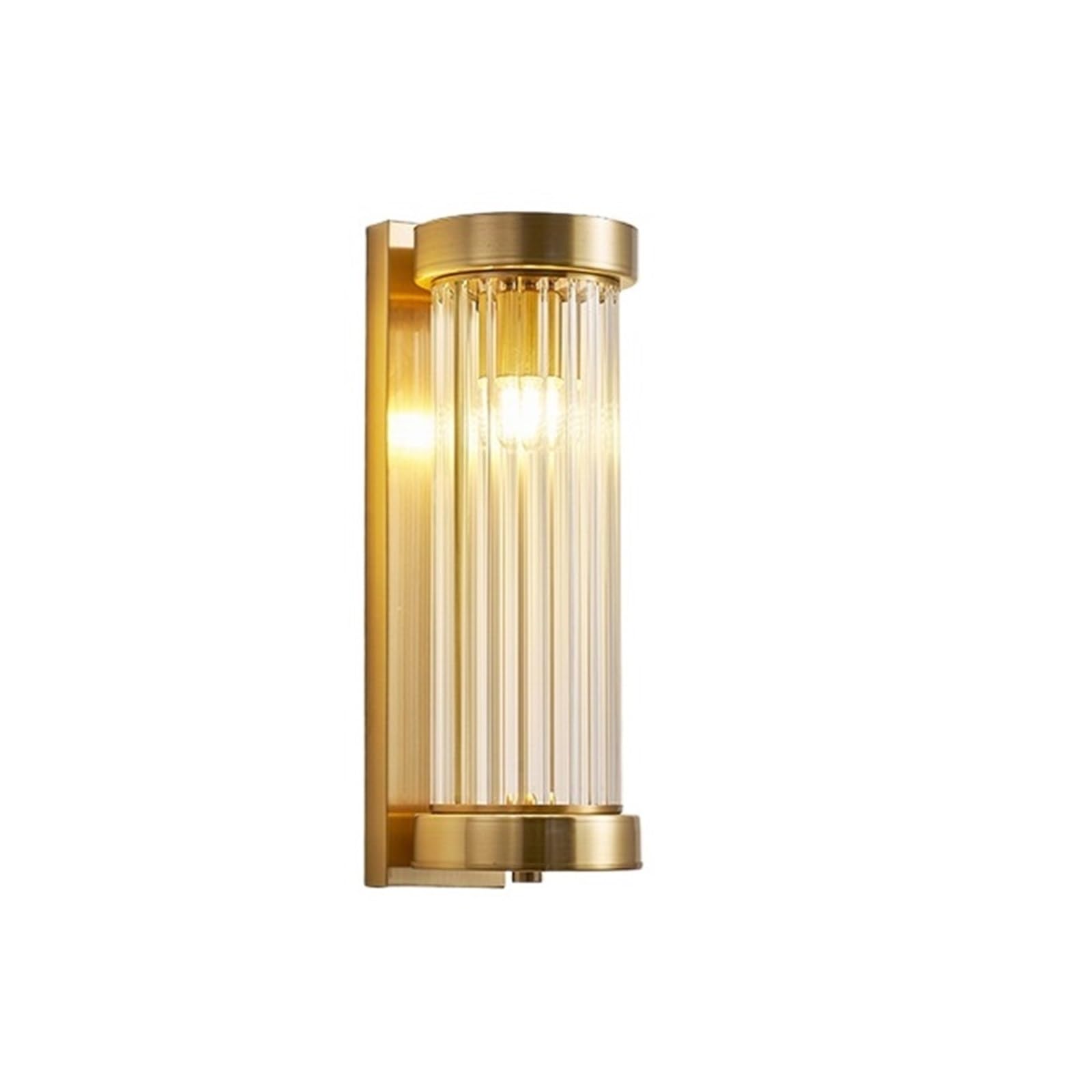 Applique murale electrique en cuivre design long de 36cm pour deco salon