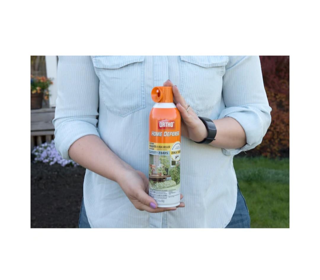 Ortho Home Defense Backyard Mosquito and Bug Killer Area Fogger 16 oz. for Flies, Horse Flies, Wasps, Hornets, Yellow Jackets, Mites, and Stink Bugs (2 Pack).