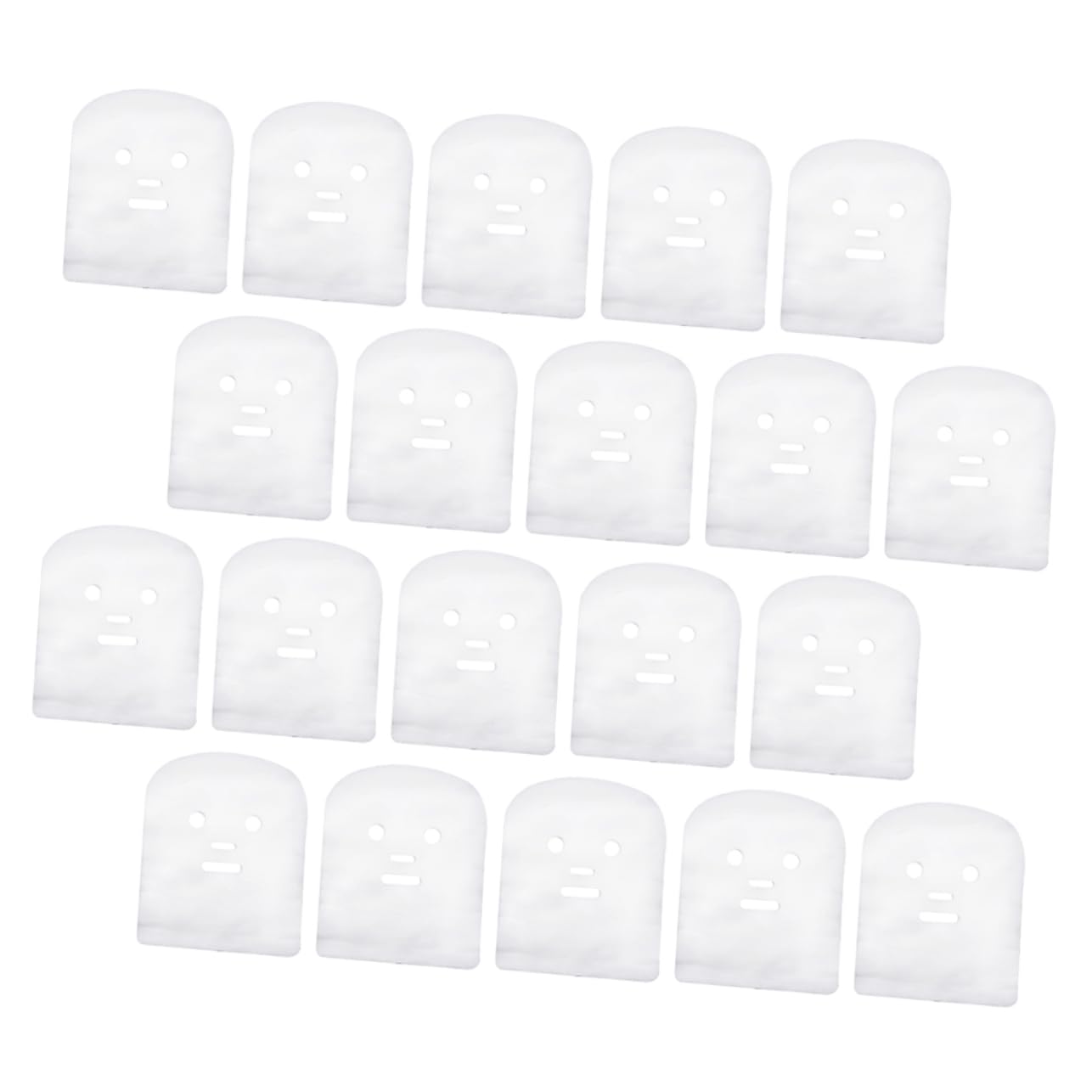 3 Set Maschere Garza Per Trattamenti Estetici Design Pre Tagliato Per Occhi Naso E Bocca Per Spa Della Realizzate Garza E Traspirante 100 Pezzi*3