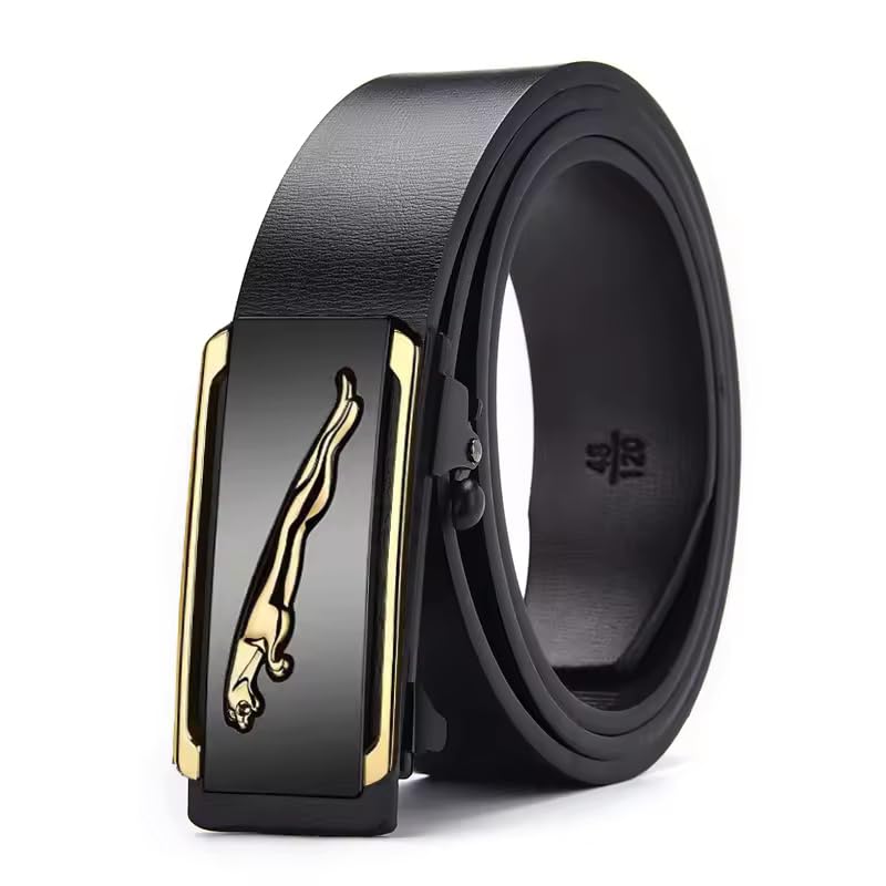 NAPA HIDE Men’s Auto Lock Vegan Leather Belt | Stylish Adjustable Buckle Belt for Formal & Casual Wear I Fits upto 40 Inch... - Review, Price and Buying Guide
