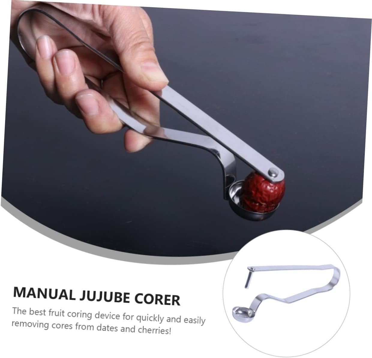 6pcs Red Dates Core Remover Jujube Pitter Tool for Effortless Fruit Pitting Essential Kitchen Gadget for Easy Date Preparation