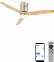 Ventilatore Da Soffitto CREATE Windcalm DC - Con Motore A Corrente Continua, Pale Legno, Timer - Foto 8