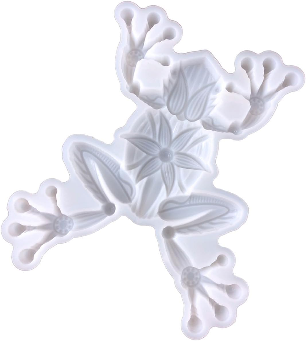 Frog Silicone Mold Flexible Non Stick Epoxy Mold for Craft Projects Reusable Frog Casting Mold for Home Decor for Creating Unique Frog Designs
