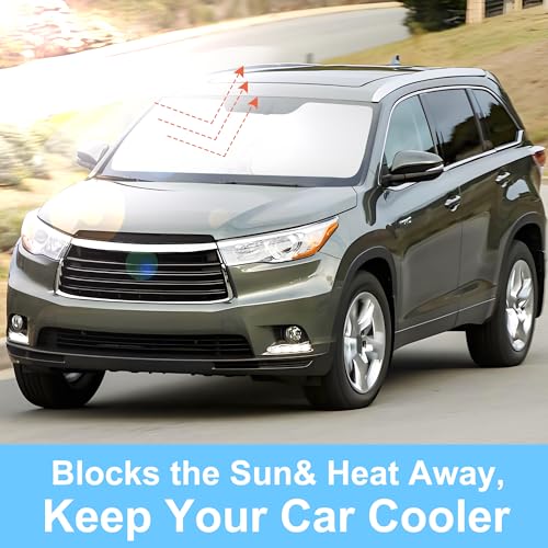 Image of Windshield Sun Shade for 2014-2019 Toyota Highlander Accessories