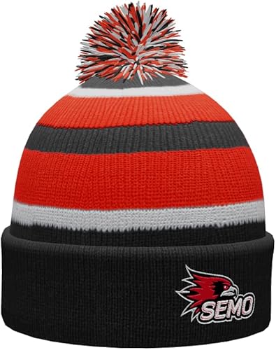 Miniatura 6 de NCAA Prime - Gorro de punto de invierno con pompón plegable