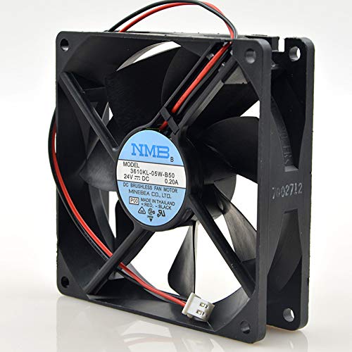 Ventola Originale 3610KL-05W-B50 24V 0.20A 92x92x25mm - Per Inverter E Apparecchiature Industriali, 3200 RPM, 54.7 CFM, 50.000 Ore Di Vita