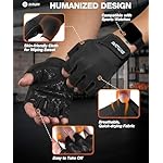SIMARI Breathable Workout Gloves for Men & Women, Weight Lifting Gloves with Padded, Grip, Full Palm Protection, Gift for Gym Exercise, Cycling, Weightlifting Training, Fitness, Black, Pink, Size - Image 5