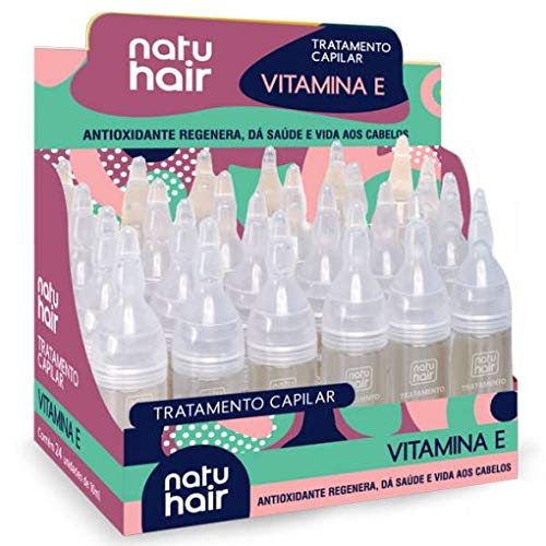 Tratamento Capilar Natuhair Vitamina e 10Ml, Branca, Pequeno