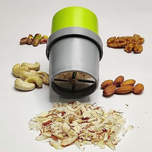 Image of BigPlayer 3-in-1 Kitchen Aid Cutter & Slicer | Dry Fruit Cutter, Chocolate Shaver, Butter Slicer & Paper Mill Grinder | Multipurpose Manual Slicer for Cooking & Meal Prep (Multicolor)
