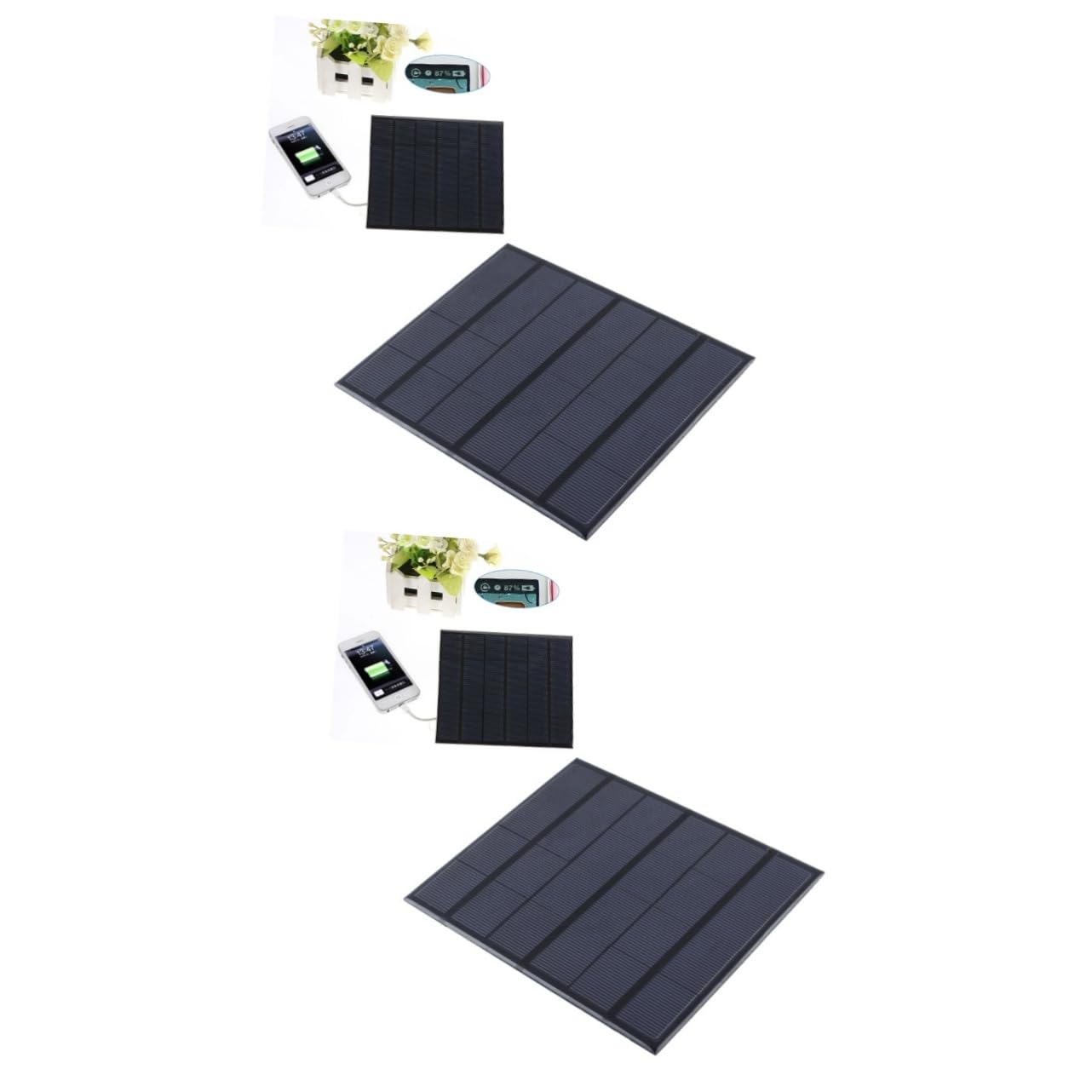 2 Pannelli Ad Alta Efficienza Da 6 V E 3 5 W Caricabatterie Solare Compatto Per Elettronica