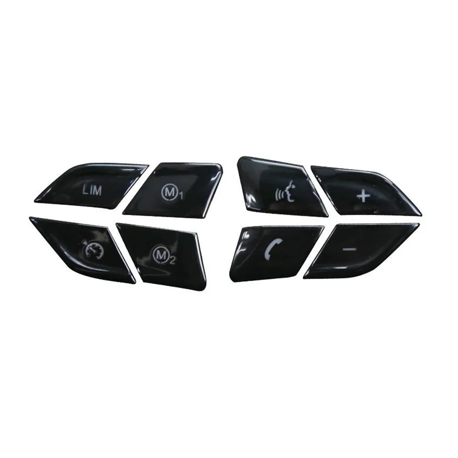 Pegatinas para cubierta central de consola central Para M5 M6 X5M X6M F85 F86 F15 estilo de coche Stee para anillo rueda botón interruptor decoración cubierta pegatina para M para accesorios deportivo