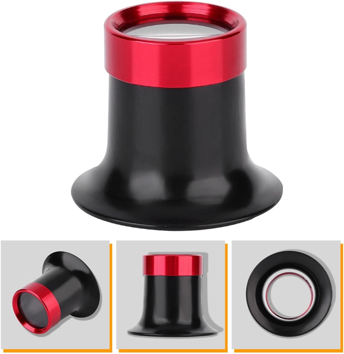 TEHAUX 10x Glass Loupe for Watch Repair Jewelry Work Circuit Inspection