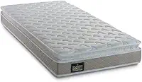 Colchão Solteiro Espuma D33 Millenium 88x188x19cm Bege/branco c/pillow top