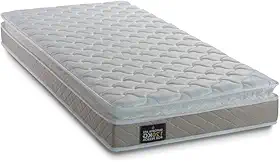 Colchão Solteiro Espuma D33 Millenium 88x188x19cm Bege/branco c/pillow top