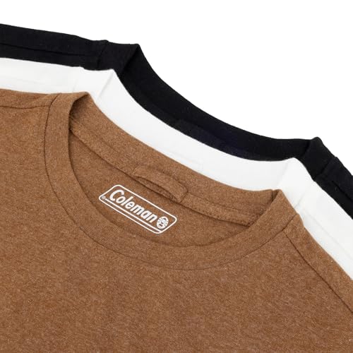 Coleman Mens Workwear Performance Short Sleeve Cotton T-Shirts Multi Color 3-Pack3