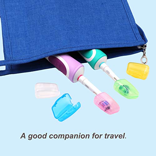 v-top 20 pack travel toothbrush head covers portable toothbrush pod caps case protector for home and outdoor