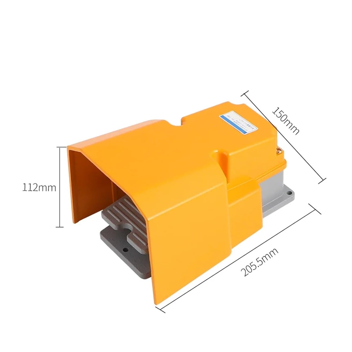 LTH-1/6 Foot Switch Aluminum Shell Machine Tool Parts Silver Point