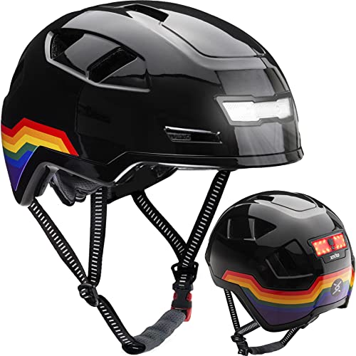 Image of XNITO Bike Helmet with LED Lights - Urban Bicycle Helmet for Adults, Men & Women - CPSC & NTA-8776 Dual Certified - Class 3 E-Bikes, Scooters, Onewheel, Commuter, Mountain