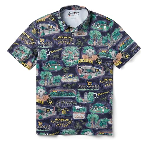 Reyn Spooner NCAA Hawaiian Aloha Performance Polo3