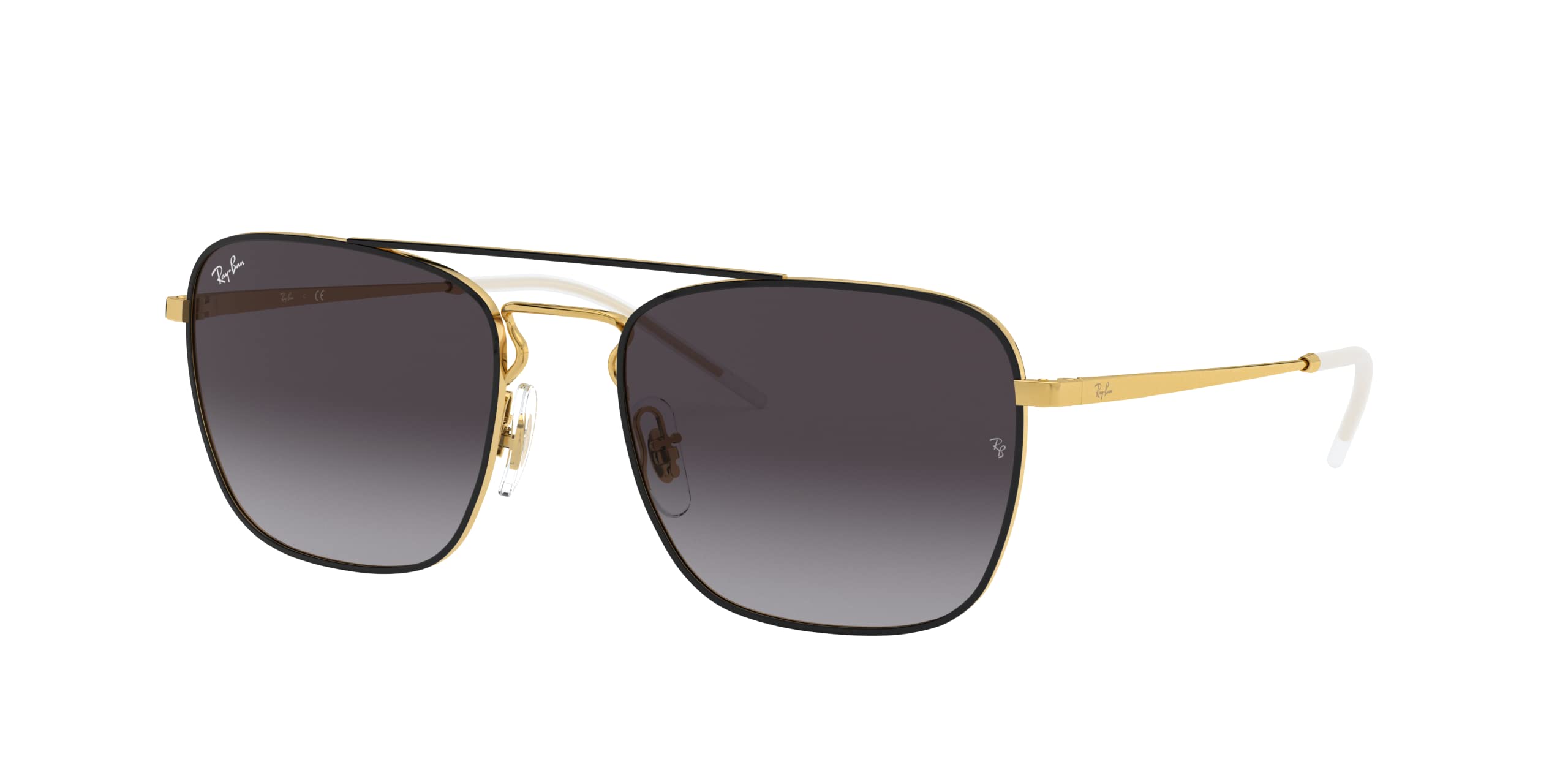 Ray-Ban 0RB3588 90548G 55 Montures de Lunettes, Noir (Gold on Top Black), Homme