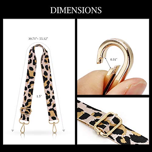 Image of TANOSII Wide Purse Strap Adjustable Replacement Shoulder Crossbody Strap Handbag Strap