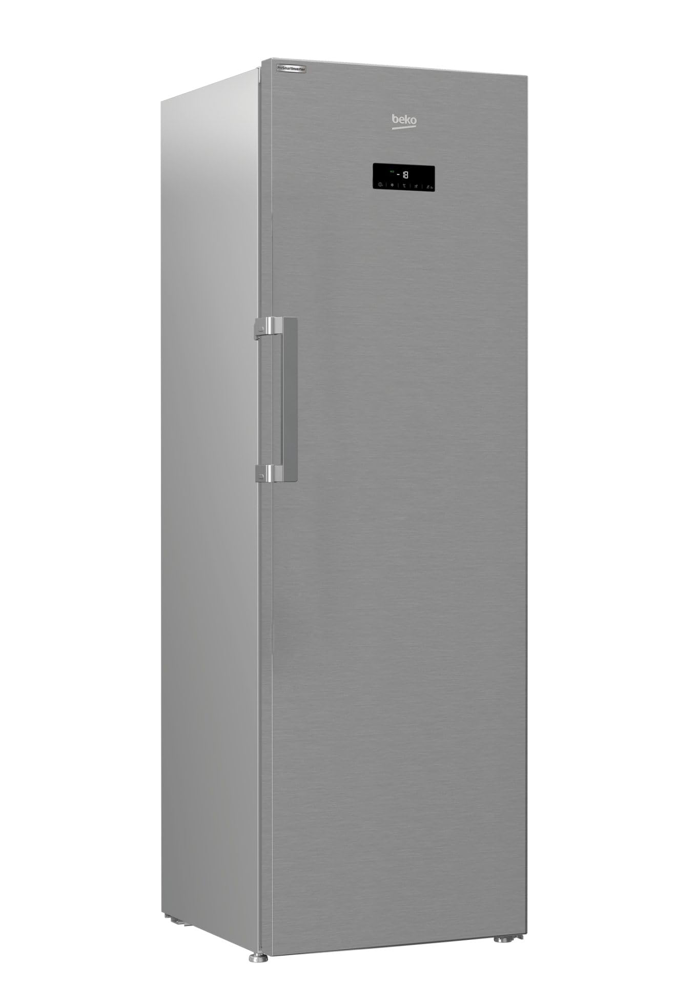 Beko - RFNE312E43XN - Congelatore Verticale a Cassetti, Total No Frost, 275 Litri, Display LED - Inox, 59,5 x 65,5 x h185 cm