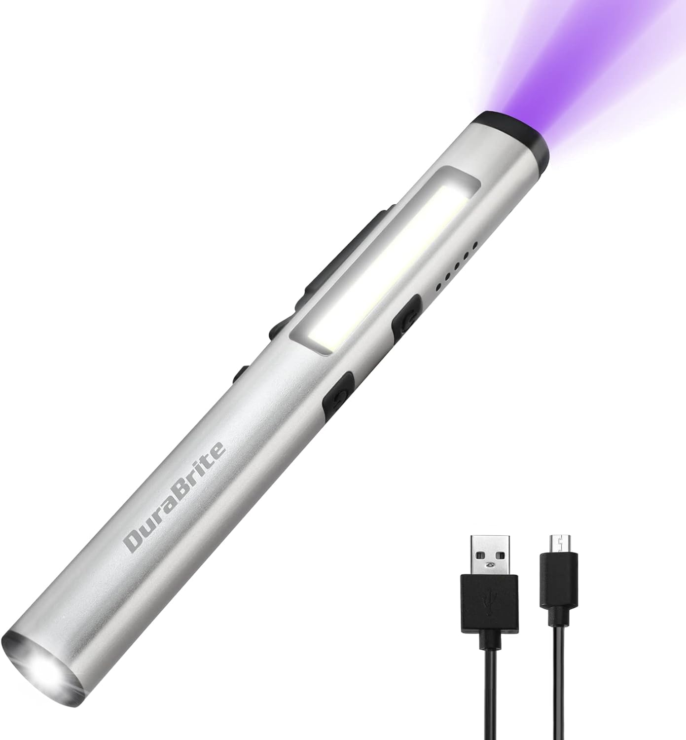 Durabrite ペンライト Led懐中電灯 Cobフラッドライト 365nm Uvライト 紫外線ライト 多機能 Usb充電式 小型 軽量 点検 偽札防止 鉱物鑑定 蛍光増白剤確認 グレー 爆買いセール Durabrite ペンライト Led懐中電灯 Cobフラッドライト 365nm Uvライト 紫外線ライト 多機能 Usb充電式 小型 軽量 点検 偽札防止 鉱物鑑定 蛍光増白剤確認 グレー 爆買いセール