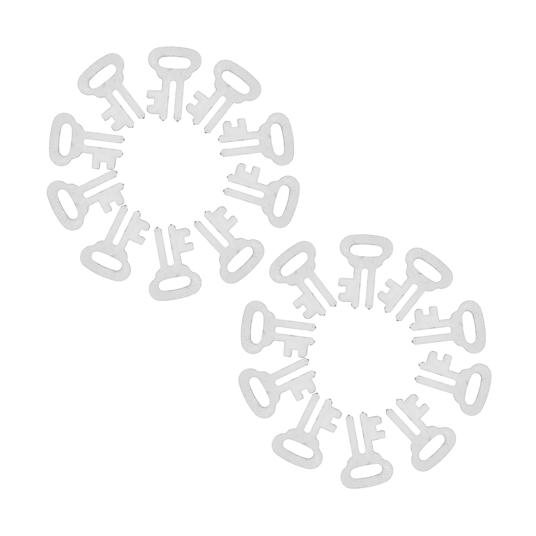 KONTONTY 20pcs Keys for Lockable Savings Bank Can Replacement Keys for Piggy Banks Jars for Money Containers Versatile Use