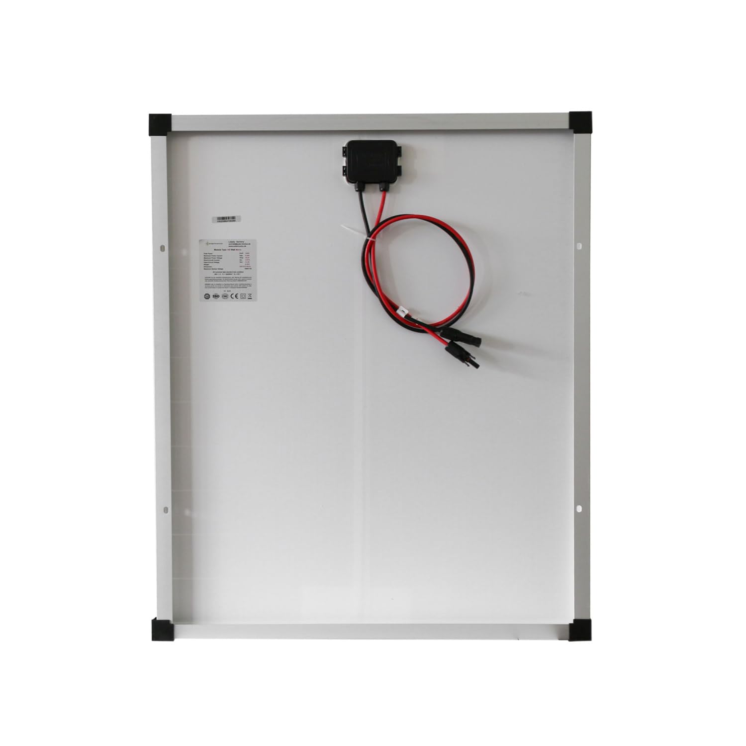SOLARTRONICS Solarmodul 100 Watt Mono 18 V 20 Busbars Solarpanel Solarzelle Anzahl 2x Modul
