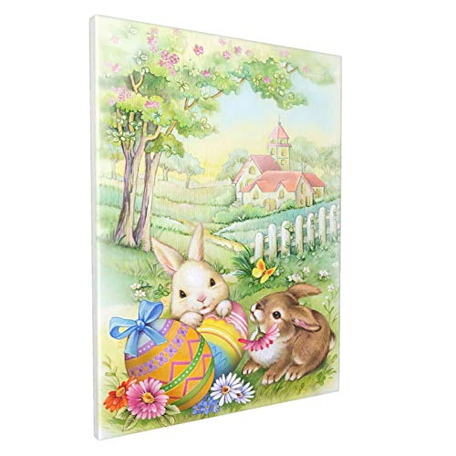 Ouqiuwa-16-X-12-Vintage-Easter-Bunnies-Eggs-Soft-Canvas-Wall-Art-Print-Unframed-Gallery-Wrap-Home-Decor-Pictures-for-Living-Room-Bedroom Ouqiuwa 16 X 12 Vintage Easter Bunnies Eggs Soft Canvas Wall Art Print Unframed Gallery Wrap Home Decor Pictures for Living Room Bedroom