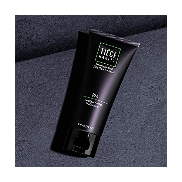 Tiege Hanley Mens Night Cream for Face, PM Bedtime Facial Moisturizer - Anti-Aging Night Time Wrinkle Cream for Men with Sensitive Skin - Overnight Moisturizer for a Soft, Smooth, & Hydrated Skin