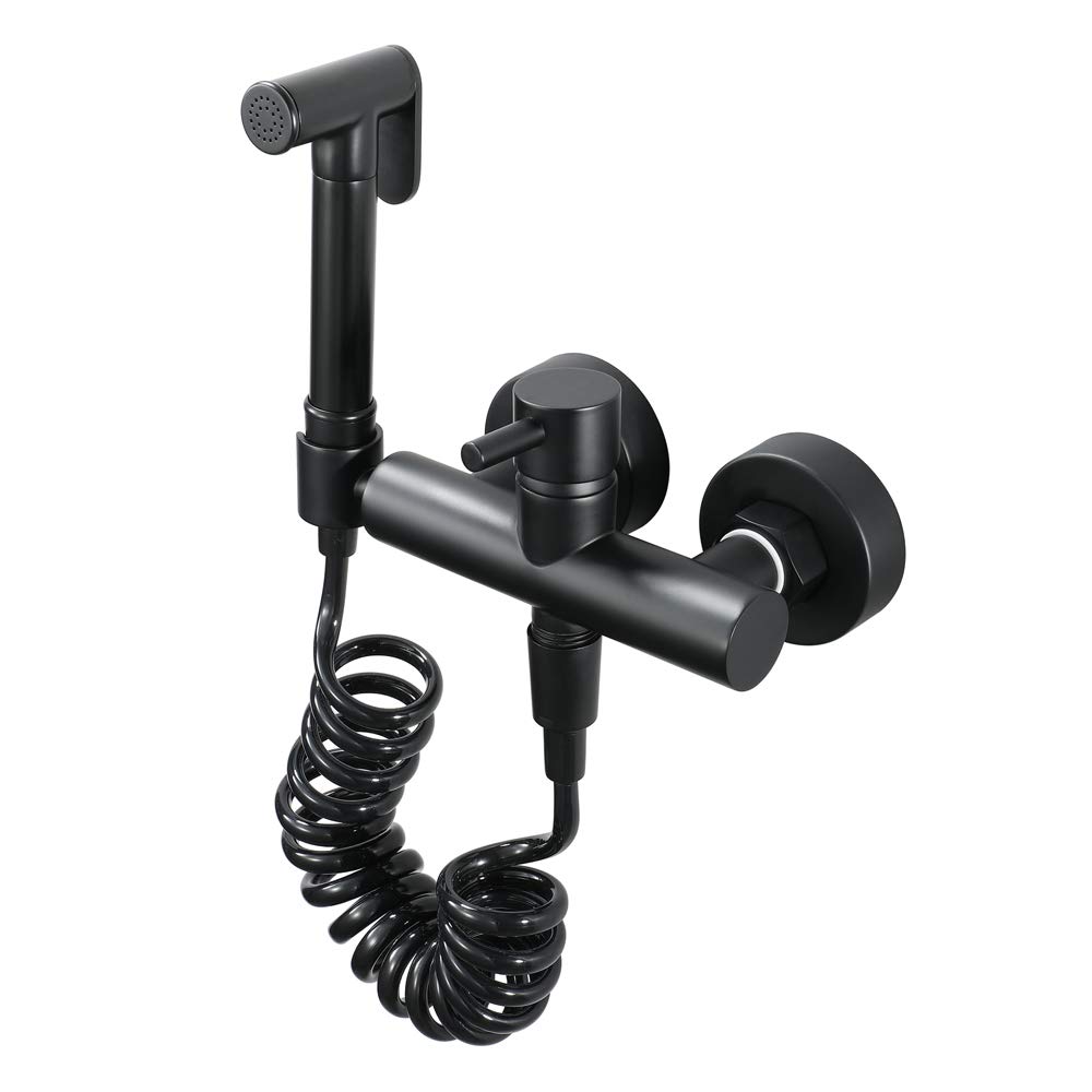 Rociador portátil de Mano, Kit de rociador frío y Caliente, Lavadora de pañales de Tela de baño de latón, rociador de Inodoro portátil, fácil de Instalar
