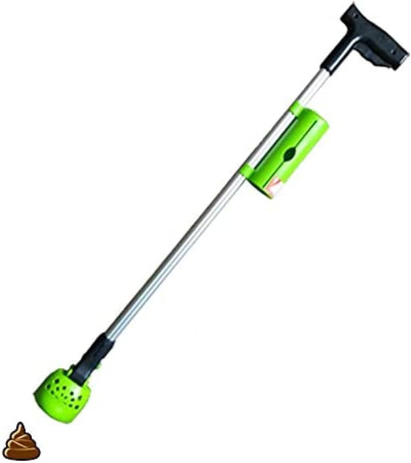 Dog Poop Scoop, 31.5 Inch Handle Long Pet Pooper Scooper Cleaning Pickup Clip Garden Cleaning ABS Grip with Waste Bag Dispenser Yard Pooper Scooper,Friendly321