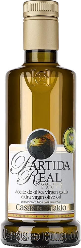 CASAS DE HUALDO - Partida Real Aceite De Oliva Virgen Extra 500Ml - Pack De 12 Botellas