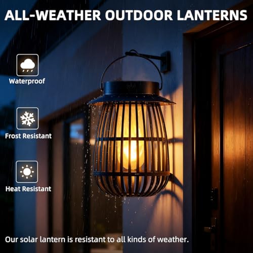 Image of Gen2 Solar Flame Lanterns Halloween Solar Lights for Outdoor Decorations