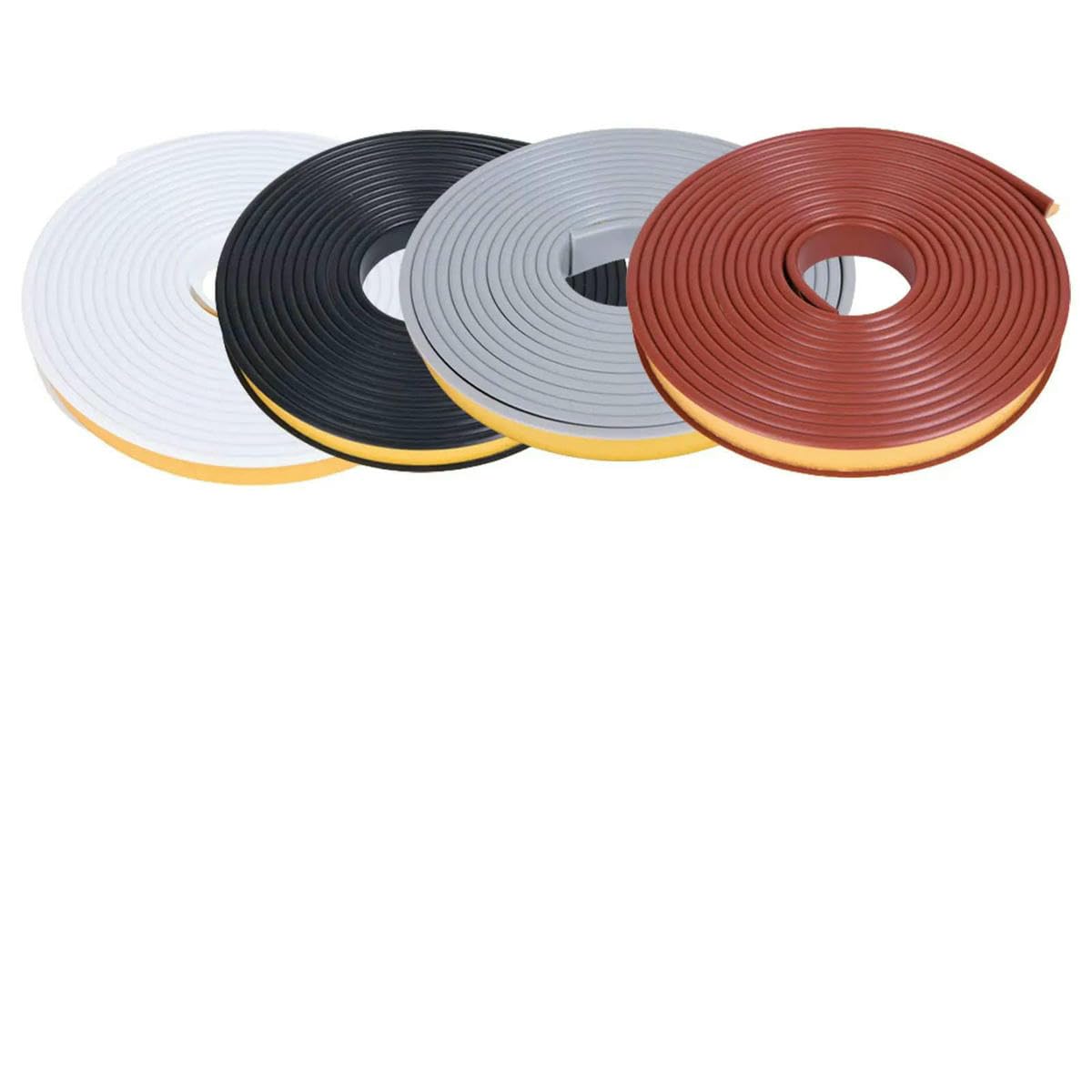 Cinta de cantos autoadhesiva en forma de U de 5 m para protección de bordes y esquinas de muebles, mesas y armarios (gris, 14,0 mm).