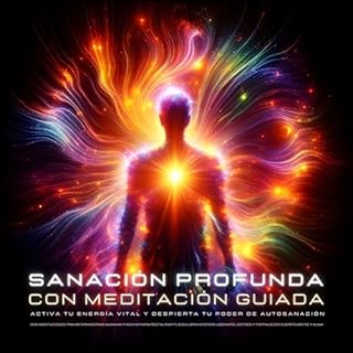 Diseño de la portada del título Sanación Profunda con Meditación Guiada – Activa tu Energía Vital 
