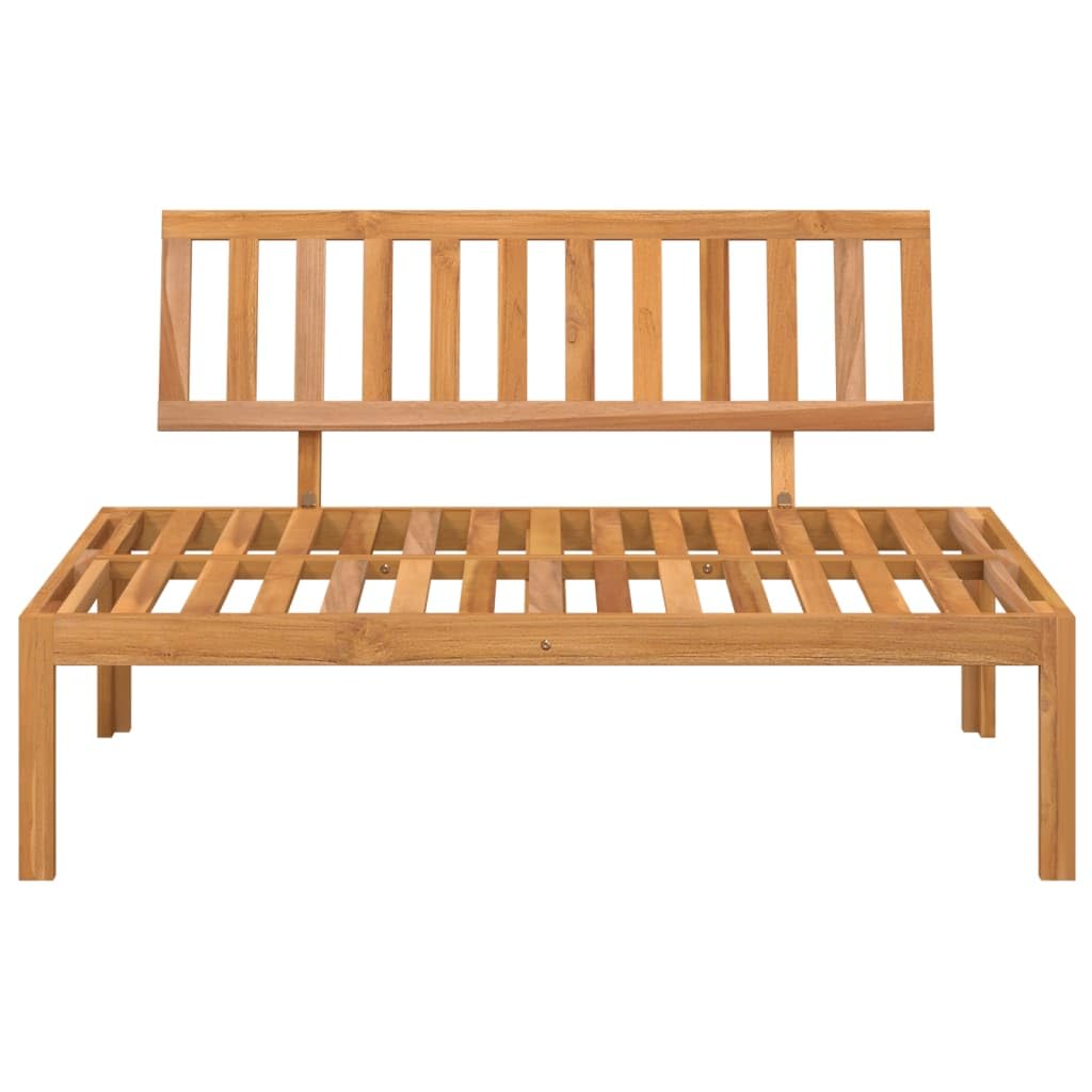 Canapé central palette de jardin bois massif d acacia