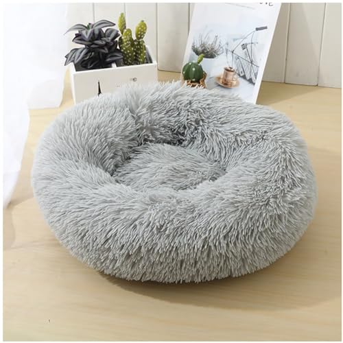 Panier pour chien lavable 90 cm gris clair | Coussin moelleux taille moyenne - 2