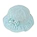 Produktbild Trada Sonnenhut, Mädchen Schmetterling Strand Hut Mesh Baby Bestickt Beach Cap Bow Blume niedlich Sommer Eimer Hut Cap Sandstrand Strandhut Sommerhut Sonnenschutzhut Schirmmütze (Himmelblau)