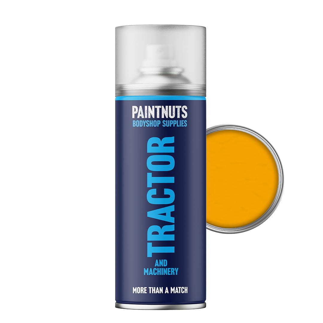 Paintnuts Tractor & Machinery Paint suitable for Volvo Yellow (BMS1130) - 400ml Aerosol